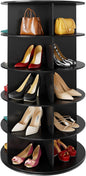 SpaceAid 5 Tier Rotating Shoe Rack Tower, Spinning Shoe Display Lazy Susan by SpaceAid