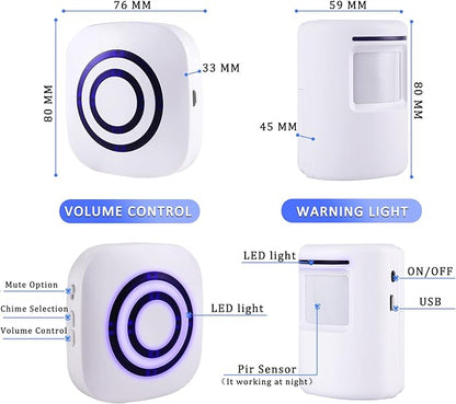 Motion Sensor Alarm, Wireless Driveway Alarm Indoor Home Security Business - Image 2