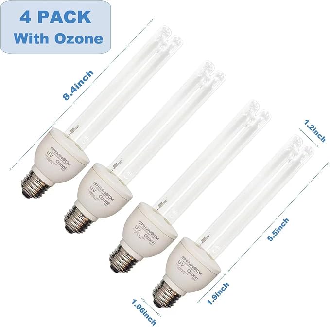 BAIMNOCM 4 Pack 25 Watt UV Light Bulb - Image 2