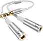 MOSWAG Headphone Splitter, 3.5mm Stereo Audio Splitter, Hi-Fi Sounds Extension by MOSWAG