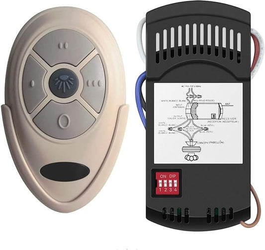 Universal Ceiling Fan Remote Control Kit Dimmable, Replacement by Onisamt