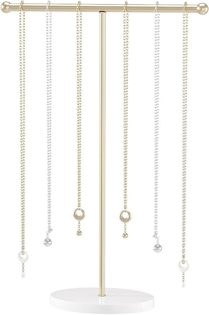 Justsoso Metal T-Bar Necklace Holder Stand, Necklace Hanging Display Stand by FocusOnJewelryDisplay