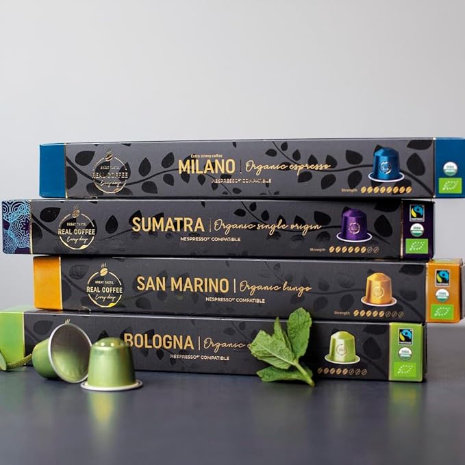 Strong Espresso Variety Pack for Nespresso | 100 Bold Aluminum Pods| 5 Intense - Image 9