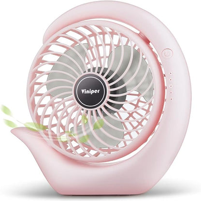 Viniper Battery Operated Fan, Usb Desk Fan : 180° Rotation and 3 Speeds by ViniperUSA