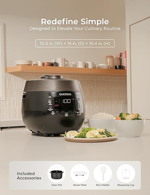 CUCKOO Twin Pressure Rice Cooker 6-Cup Uncooked / 12-Cup Cooked - Image 8