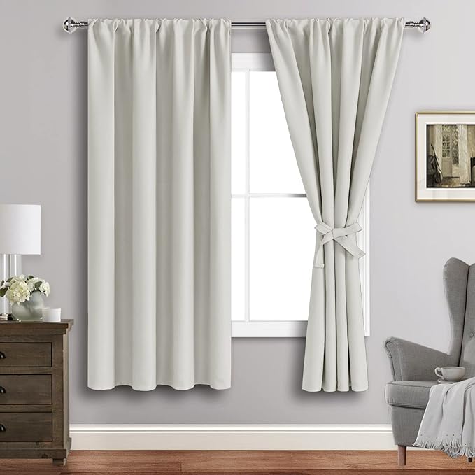 JIUZHEN Blackout Curtains for Bedroom– Thermal Insulated, Noise Reducing Room by JIUZHEN