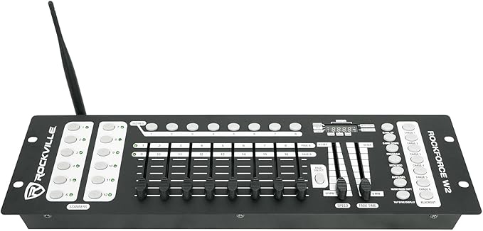 Rockville ROCKFORCE W2 192-Channel Wireless 2.4GHz DMX Lighting Controller by Rockville