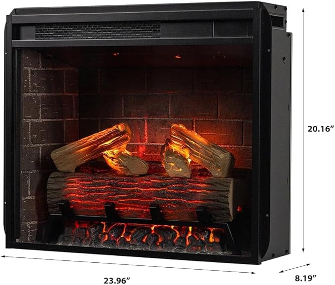 Modern Ember Uptown 23" Smart Electric Fireplace Insert, Alexa/WiFi Enabled - Image 4