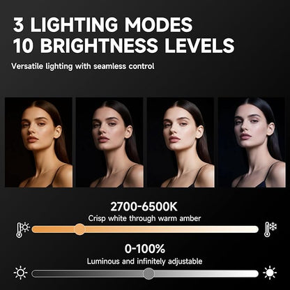 Ring Light Tripod for iPhone, Professional LED Ringlight for Video Recording - Image 2