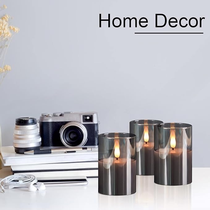 6Pack Glass Flickering Flameless Candles - Image 7