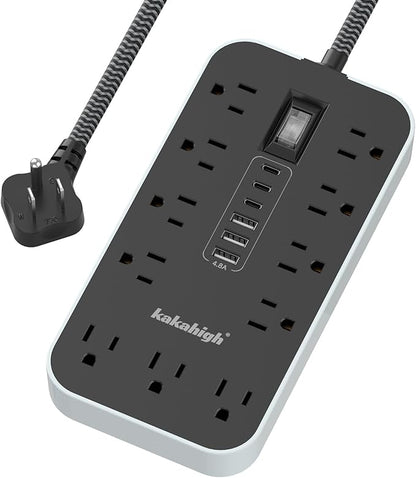 20 FT Extension Cord with USB Ports- Power Strip with USB, 1625W Multi Outlet by YourBetterchoice