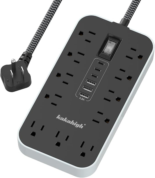 25 FT Extension Cord with USB Ports- Power Strip with USB, 1625W Multi Outlet by YourBetterchoice