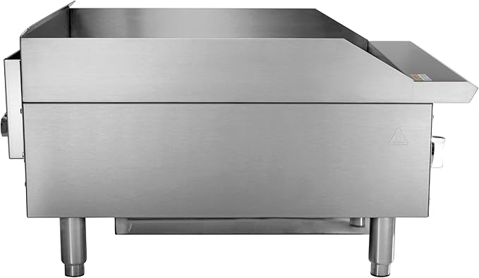 Kratos 24" Wide Commercial Countertop Griddle, Gas Hot Plate - Image 3