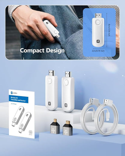 WELUSOPU Wireless HDMI Transmitter and Receiver, HDMI Wireless 4K Decode 1080P - Image 9