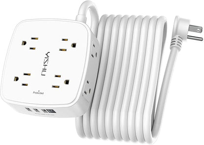 20 Ft Surge Protector Power Strip by YISHU