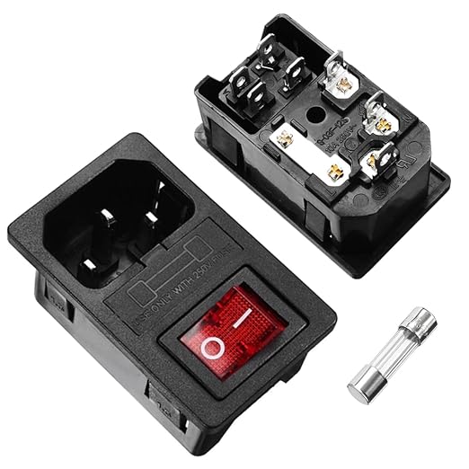 Ganasome 2 Sets IEC320 C14 Inlet Module Power Socket by GANASOME