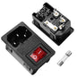 Ganasome 2 Sets IEC320 C14 Inlet Module Power Socket by GANASOME