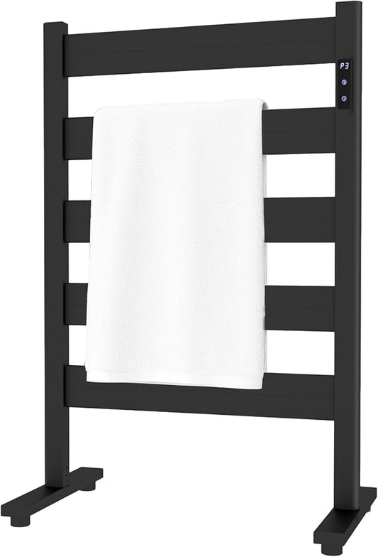 Freestanding Towel Warmer – 5-Bar Heated Towel Rack by Sawlece