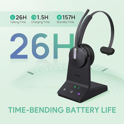 Yealink WH64 DECT & Bluetooth Mono UC Wireless Headset, 606ft Long Range Work - Image 5