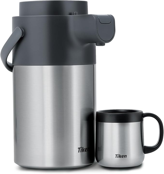 Tiken Airpot Coffee Dispenser - 102oz/3L Thermal Coffee Carafes - Image 6