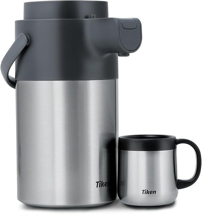 Tiken Airpot Coffee Dispenser - 102oz/3L Thermal Coffee Carafes - Image 6