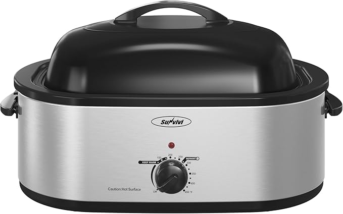 Sunvivi 24lb 20-Quart Roaster Oven, Electric Roaster Oven by WeGetLife