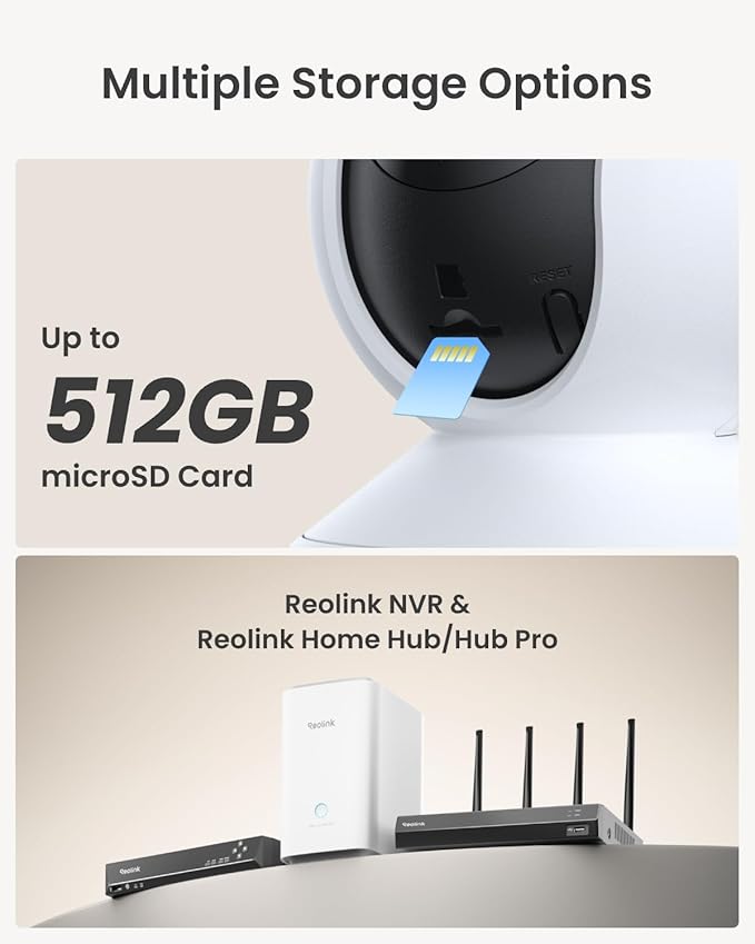 REOLINK 4MP Indoor Security Camera E1, Plug-in 2.4G Wireless WiFi 6 - Image 8