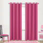 KOUFALL Hot Pink Curtains 2 Panels, 84 Inches Long by KOUFALL