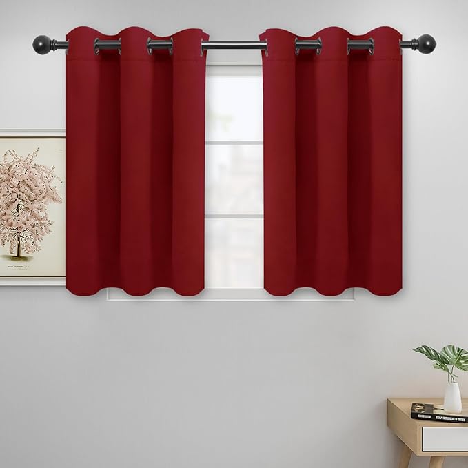 Easy-Going Blackout Curtains for Bedroom, Solid Thermal Insulated Grommet and by Easy-Going