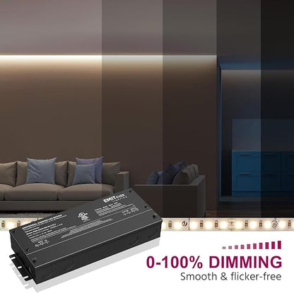 EMITEVER Dimmable Led Driver, 2 Packs 300W AC 110V-277V to DC 24V Transformer - Image 6