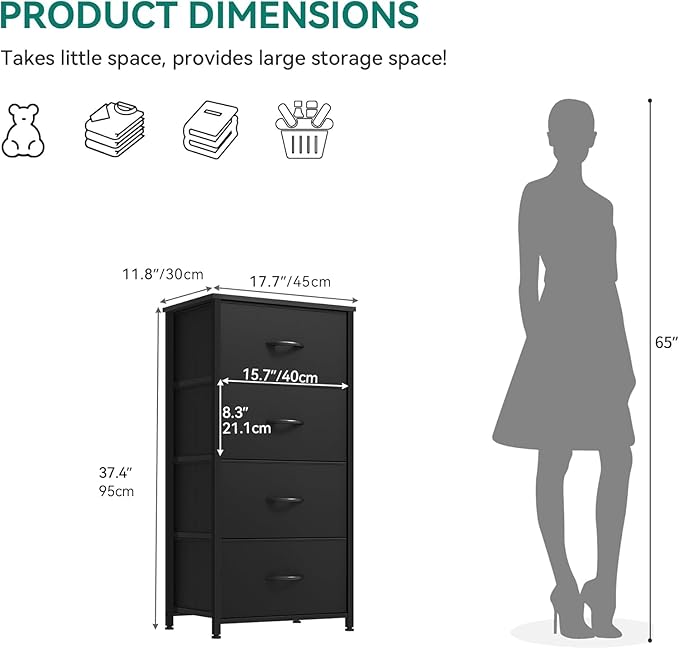 DWVO Storage Tower with 4 Drawers - Image 3