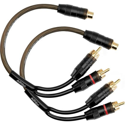 Install Link RCA Audio Cable for Subwoofer or Stereo Cable, Y Adapter 1-Female by InstallLink