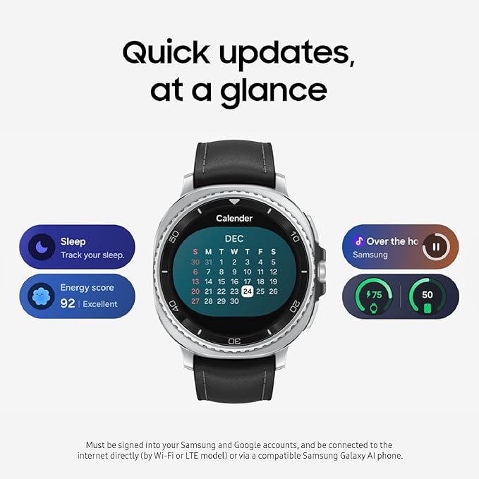 Samsung Galaxy Watch 8 Classic 46mm Bluetooth Smartwatch, Cushion Design - Image 5