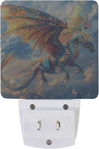 Pigsaly Led Night Light Psychedelic Colorful Dragon Night Light Plug in Wall - Image 2