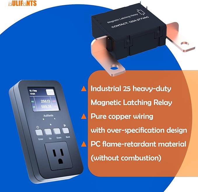 Aulifants LP405 25A Heavy Duty Smart Plug Meter Sockets Industrial Energy - Image 7