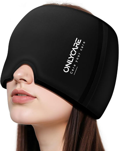 ONLYCARE Migraine Relief Cap, Upgraded Odorless Headache Relief Cap, 360° Gel by ONLYCARELLC