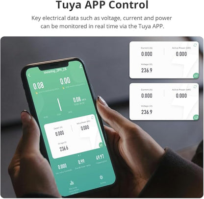Smart Home Energy Monitor with 2 x 120A CTs, Live Electricity Usage Tracking - Image 2