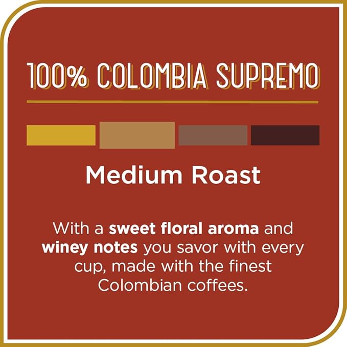 Don Francisco's 100% Colombia Supremo Coffee Pods, Medium Roast, Compatible - Image 2