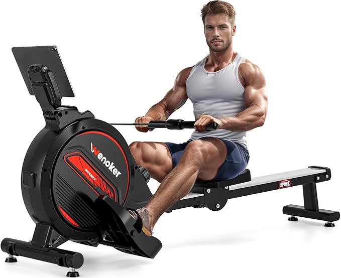 Rowing Machine, Wenoker Magnetic Rower Machine by GetYourHomeCoachwithWenoker