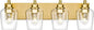 METWET Bathroom Light Fixtures, 4-Light Modern Vanity Light by Metwet