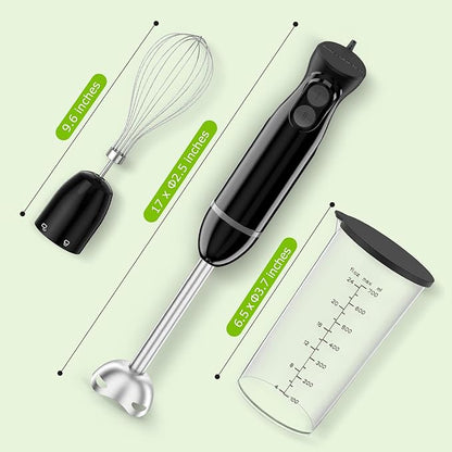 Bonsenkitchen Immersion Blender Handheld, 2 Mixing Speed Hand Blender Electric - Image 6