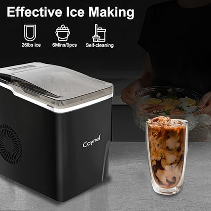 Countertop Ice Maker Machine – 9 Ice Cubes Ready in 6 Mins - Image 2