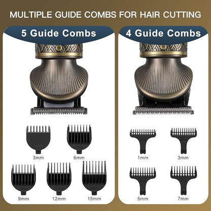 Scttomon Beard Trimmer Kit Professional Hair Clipper Zero Gapped T-Blade - Image 4