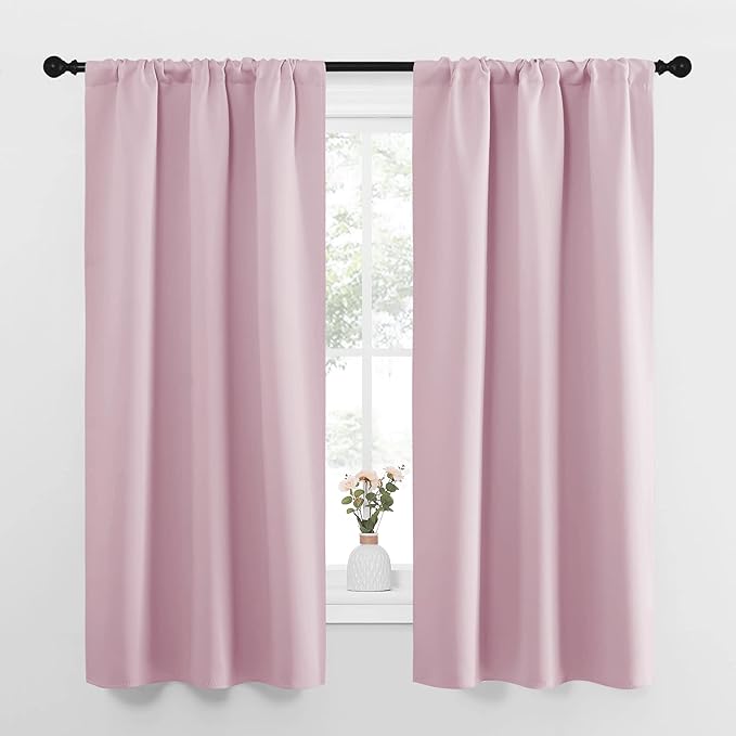 NICETOWN Bedroom Curtains, Room Darkening Draperies Window Curtain Panels by NICETOWN
