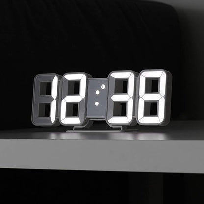 mooas 3D Pure Mini White LED Clock by mooas