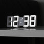 mooas 3D Pure Mini White LED Clock by mooas
