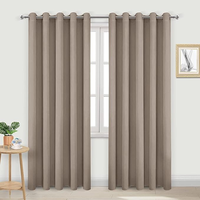 DWCN Blackout Curtains for Living Room, Room Darkening Thermal Insulated by DWCN
