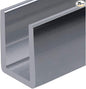 Brixwell SDCD38BS-CCP24-XCP25 Brushed Stainless 3/8" Fixed Panel Shower Door by Brixwell