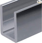 Brixwell SDCD38BS-CCP24-XCP5 Brushed Stainless 3/8" Fixed Panel Shower Door by Brixwell
