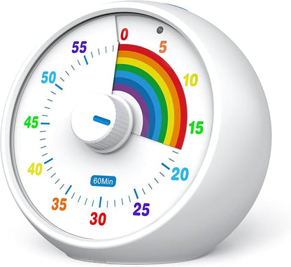 Visual Timer for Kids, 60-Minute Countdown for Classroom Office Kitchen by kieckysquirrel